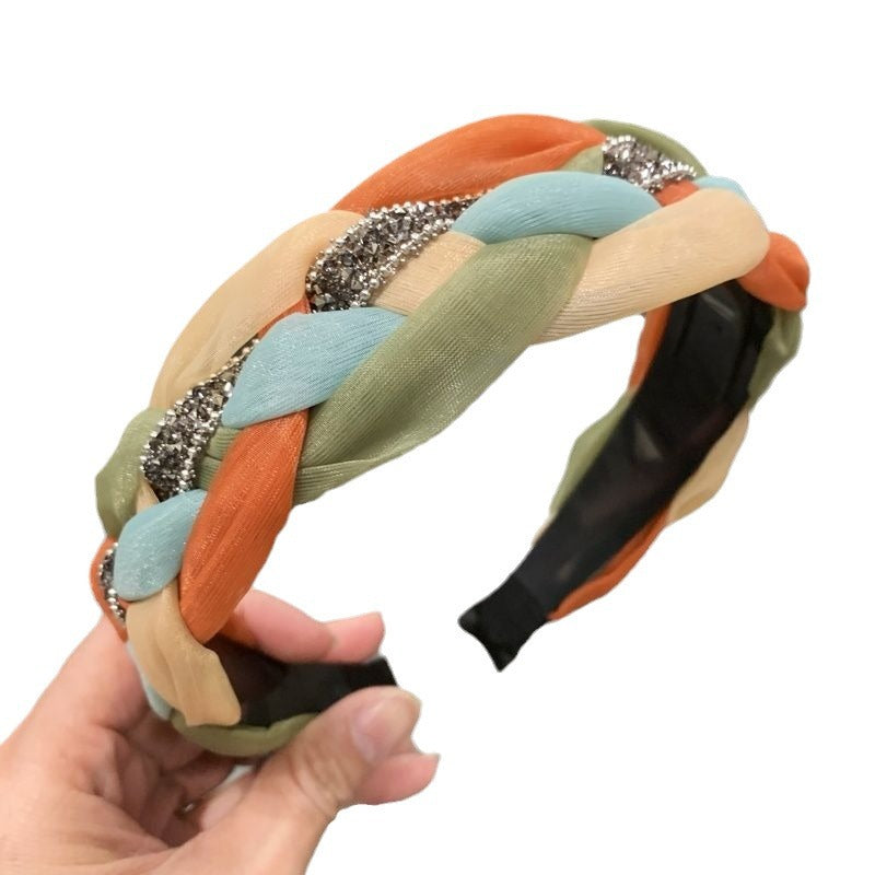 Wholesale Toothed Female Twist Retro Wide-brimmed Hair Pressure Headband